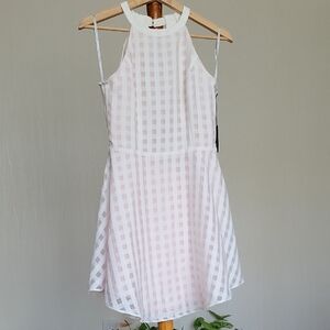 Lovers + Friends White Checkered Dress